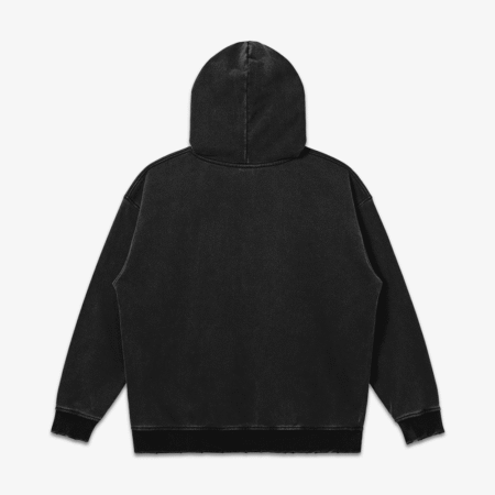 Infernal Distressed Hoodie Black